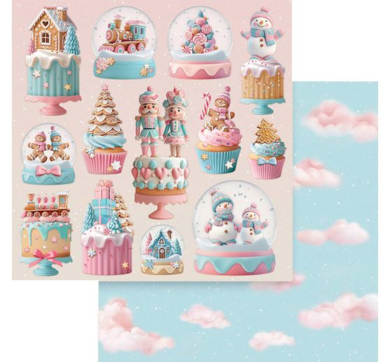 Scrapbook block "Candy Christmas"