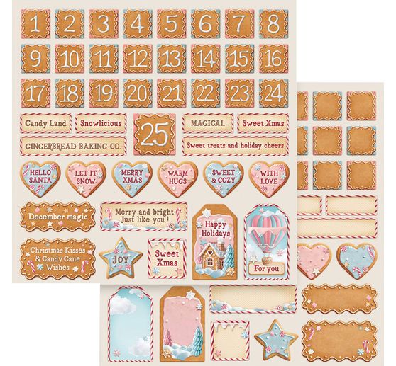Scrapbook block "Candy Christmas"