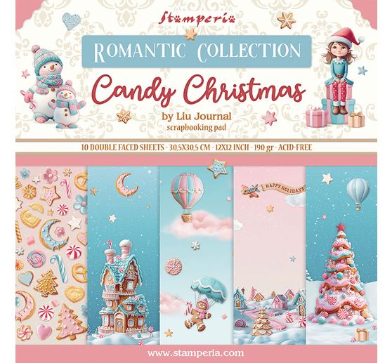 Scrapbook block "Candy Christmas"