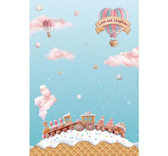 Motif straw silk assortment "Candy Christmas", set of 6