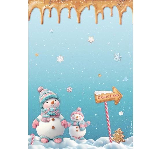 Motif straw silk assortment "Candy Christmas", set of 6