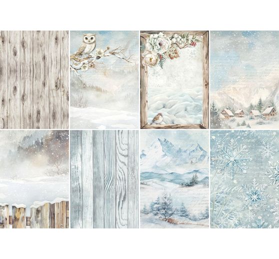 Motif straw silk backgrounds "The Owl's House"