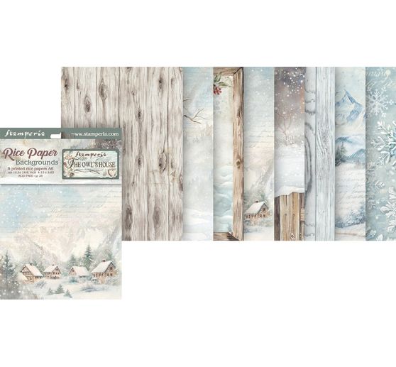 Motif straw silk backgrounds "The Owl's House"