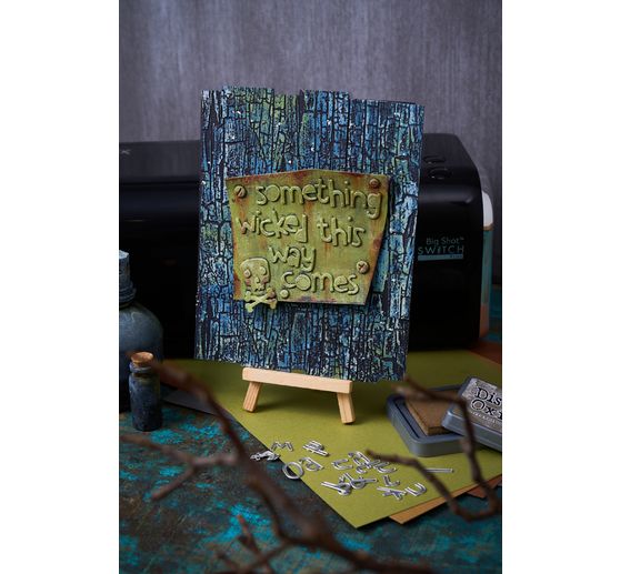 Sizzix Thinlits Punching template "Alphanumeric Cutout Lower by Tim Holtz"