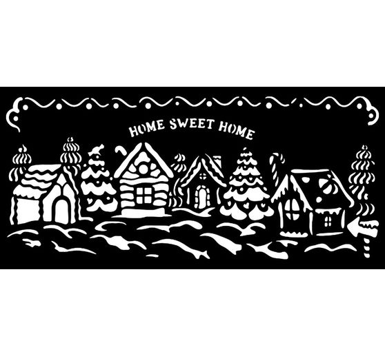 Stencil "Candy Christmas - Village"