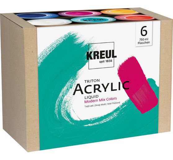 KREUL Triton Acrylic Liquid Set "Modern Mix Colors"