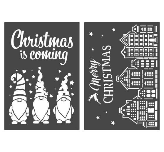 VBS Stencil set "Merry Christmas", A4