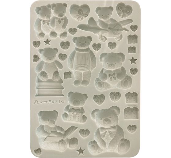Silicone mould A5 "The Owl's House - Teddy & Bears"