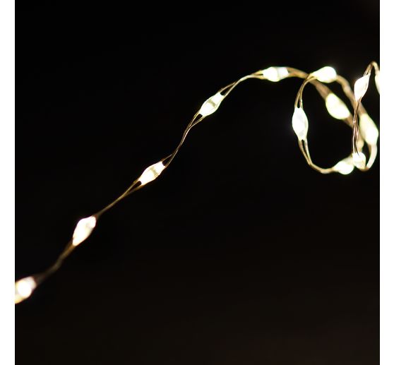 Micro LED chain of lights with timer 6/18 hrs, 40 LEDs
