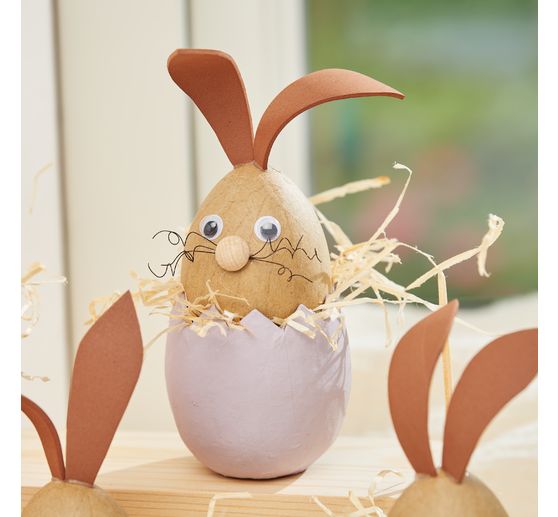 VBS Egg shells, 5 pieces, Ø 6 cm