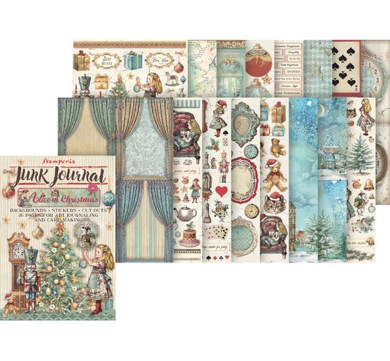 Junk Journal Book "Alice in Christmas"