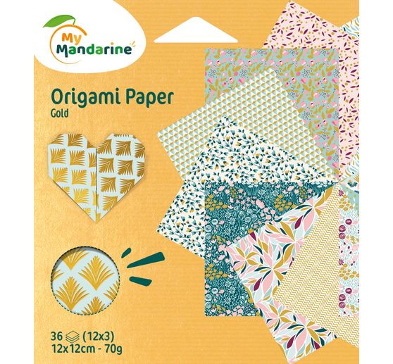 My Mandarine Folding paper-assortment "Gold"