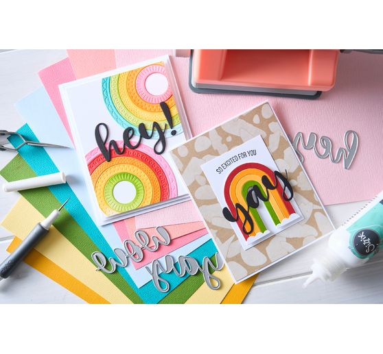 Sizzix Thinlits Punching template "Rainbow Arches by Catherine Pooler"