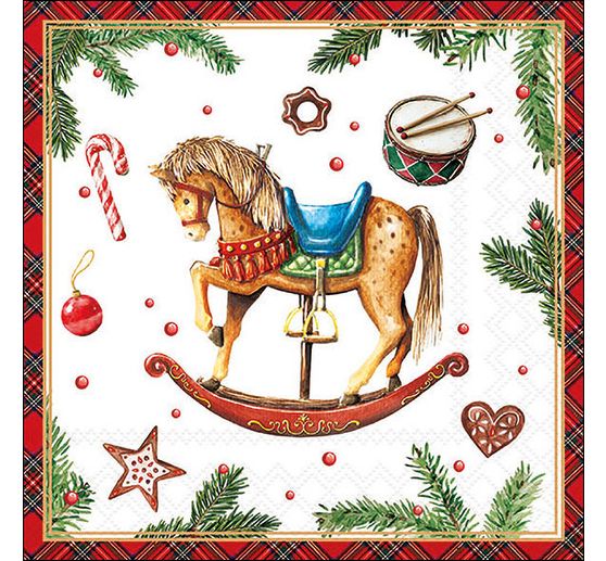 Napkin "Classic Rocking Horse"