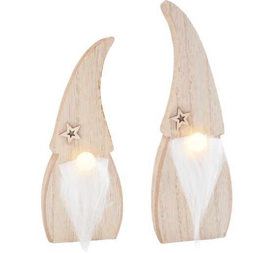 VBS Wooden gnome with LED nose