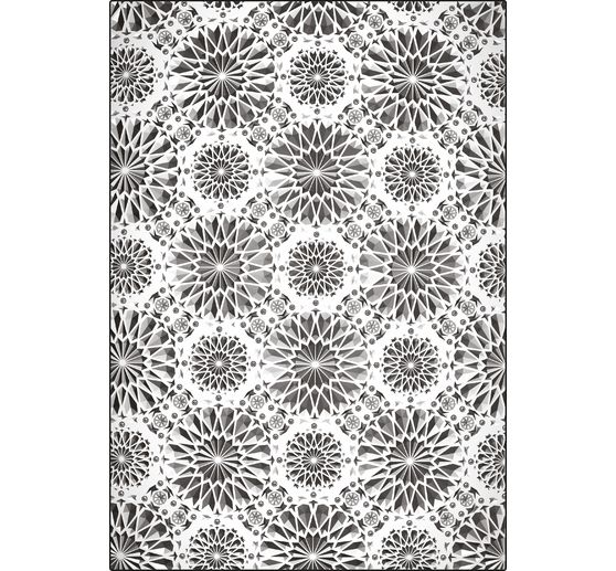 Sizzix A5 3D Embossing template " Kaleidoscope by Tim Holtz"
