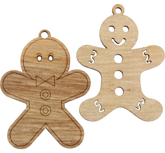 Wooden decoration pendant "Gingerbread man"