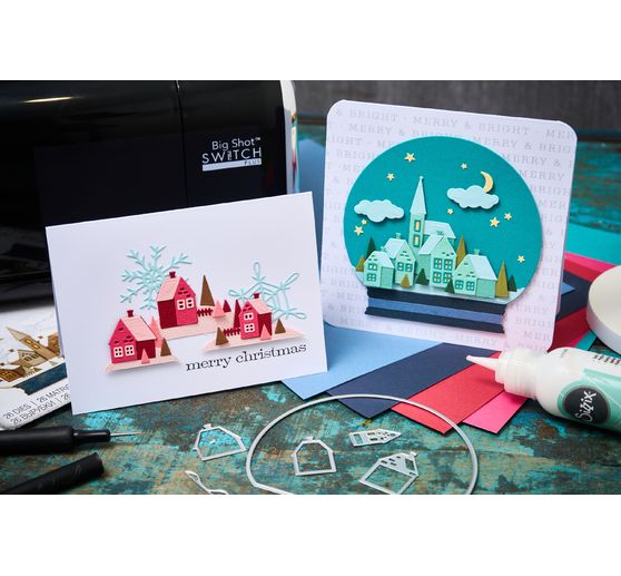 Sizzix Thinlits Punching template "Snowglobe by Tim Holtz"