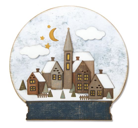 Sizzix Thinlits Punching template "Snowglobe by Tim Holtz"