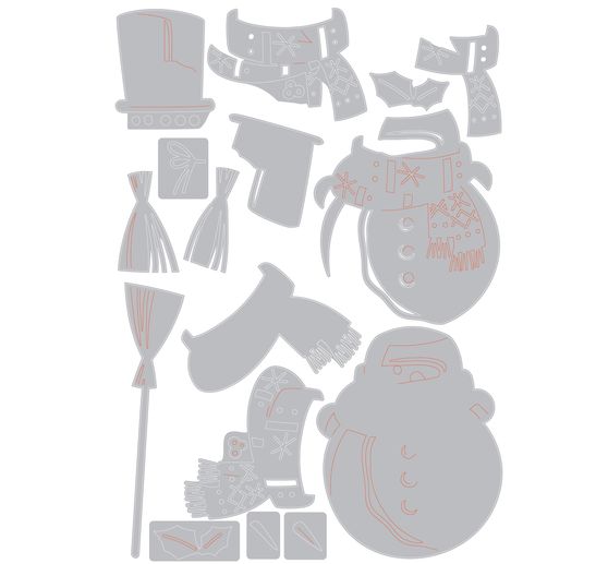 Sizzix Thinlits Punching template "Winston Colorize by Tim Holtz"