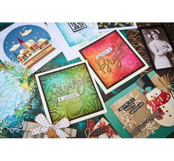 Sizzix A5 3D Embossing template "Engraved by Tim Holtz"