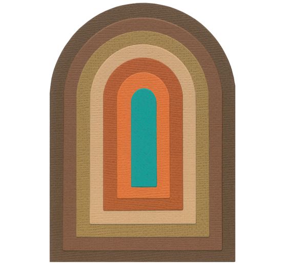 Sizzix Framelits Punching template "Tunnel Arches by Eileen Hull"