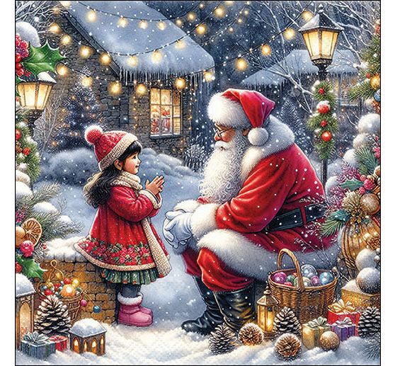 Napkin "Talking To Santa"