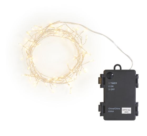 Outdoor LED chain of lights with timer 6/18h, 80 LEDs