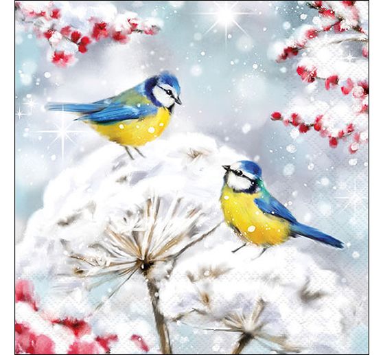 Napkin "Birds In The Snow"