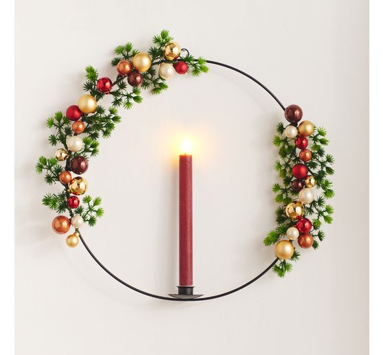 Christmas balls made of glass on wire, 36 pieces, Ø 20 / 25 / 30 mm