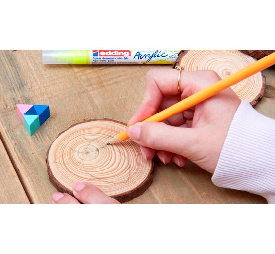 edding 5100 Acrylic "Acrylic marker - Basic", Medium, Set of 5