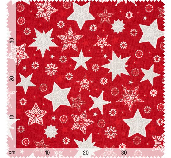 Lněná dekorační tkanina "Stars"