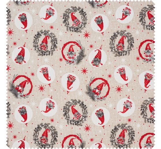 Decoration fabric linen optics "Gnome"