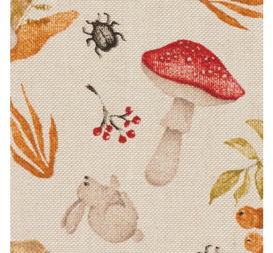 Decoration fabric linen optics "Autumn time"