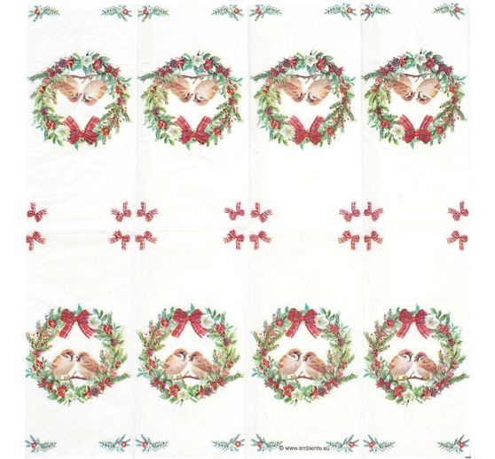 Papírové kapesníky "Vrabci ve věnci