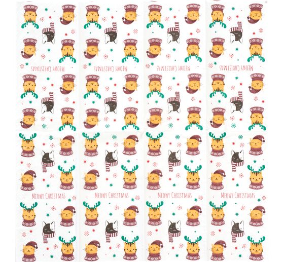 Papírové kapesníky "Meowy Xmas"