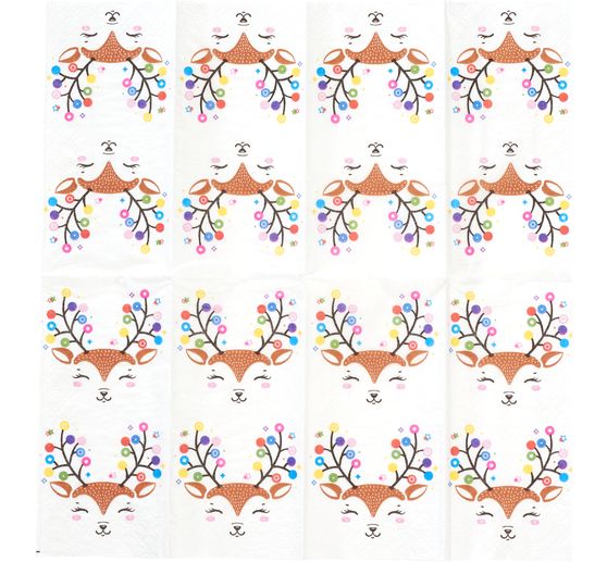 Papírové kapesníky "Barevný jelen