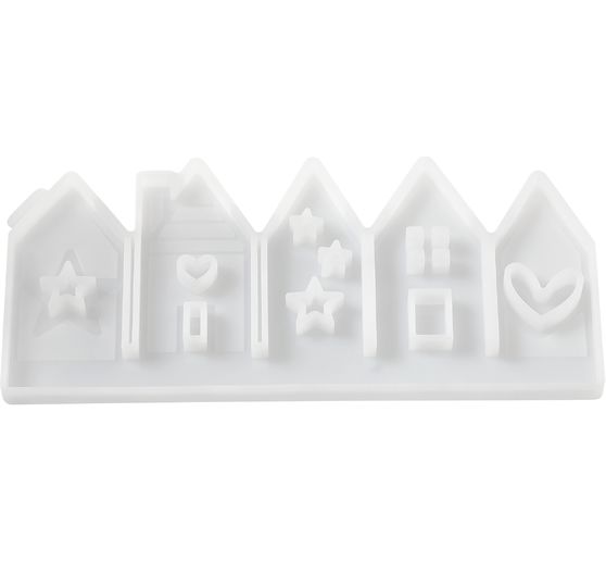Silicone casting mould "Row of houses", 5-fold