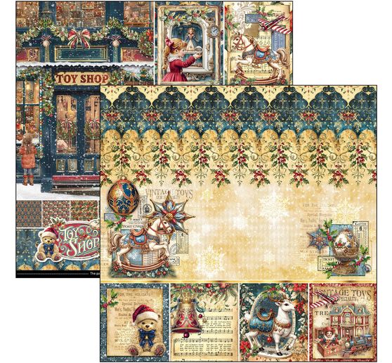 Scrapbookový papír "Toy Shop"