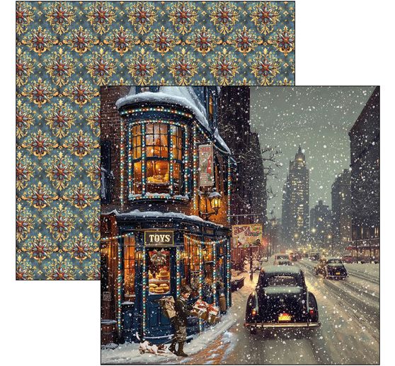 Scrapbookový papír "Toy Shop"