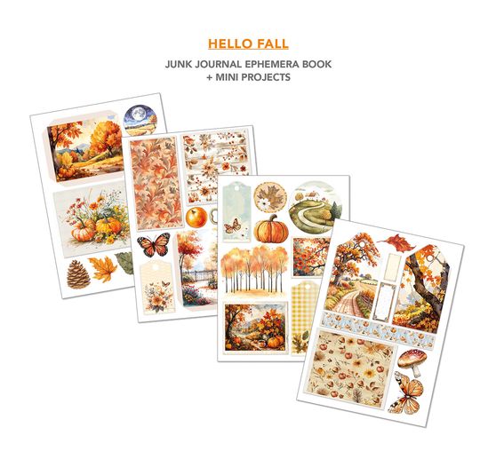 Junk Journal & Ephemera Book "Hello Fall"