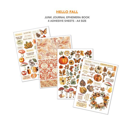 Junk Journal & Ephemera Book "Hello Fall"
