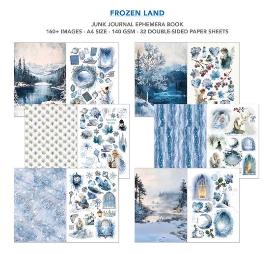Junk Journal & Ephemera Book "Frozen Land"