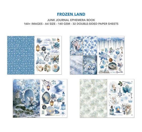 Junk Journal & Ephemera Book "Frozen Land"