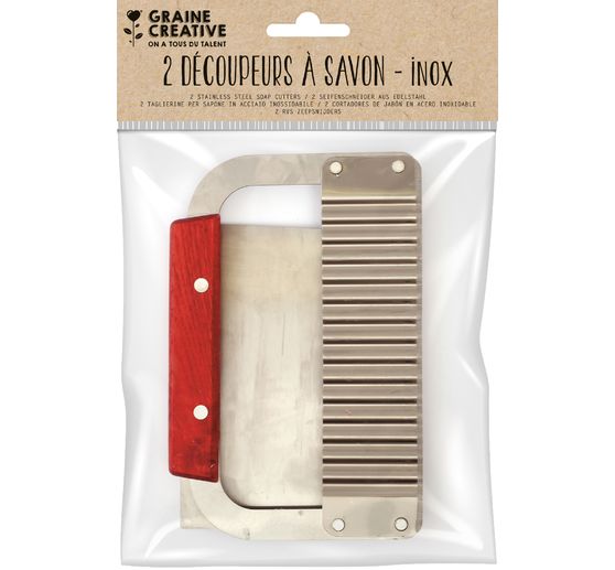 Nerezový řezák na mýdlo, sada 2 kusů
