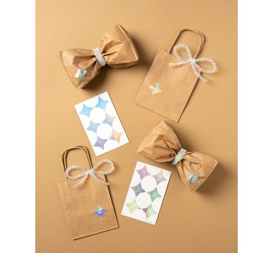 Nálepka adventního kalendáře "Sparks Iridescent"