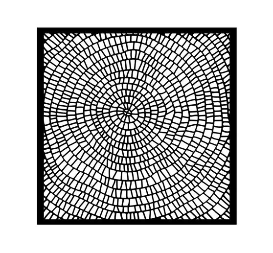 Stencil "Whispering Woods - Bark Pattern"