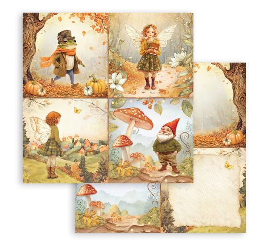 Scrapbook block "Whispering Woods"