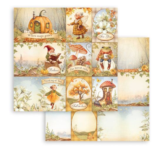 Scrapbook block "Whispering Woods"