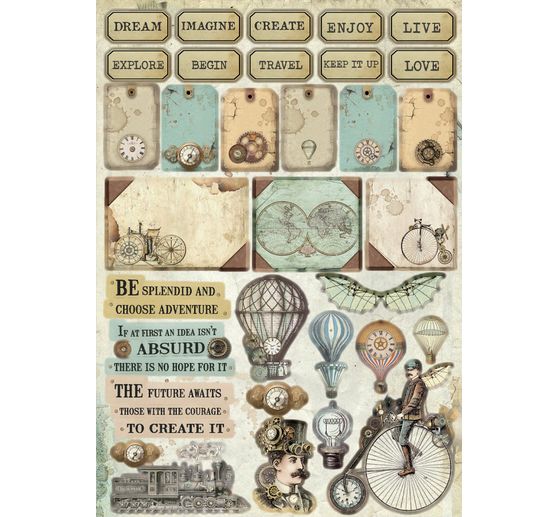 Junk Journal Book "Voyages Fantastiques"